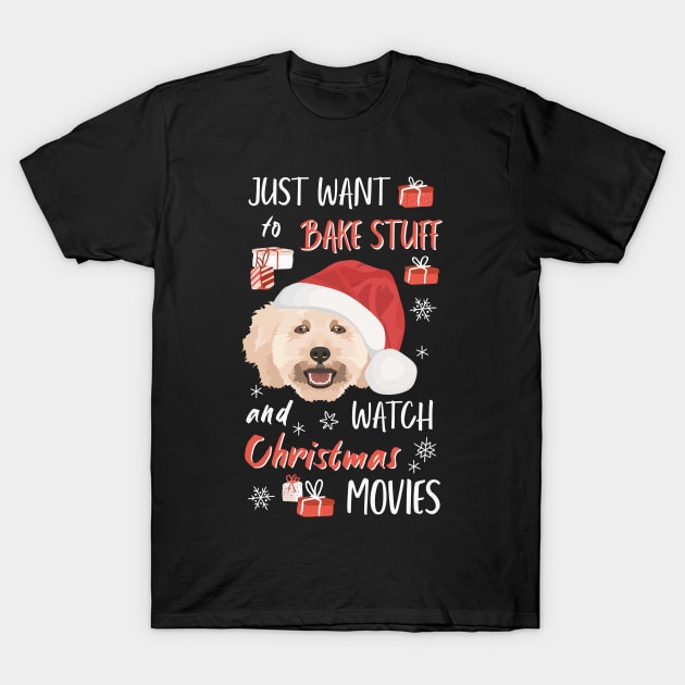 Poodle Christmas T-Shirt by GreenOptix